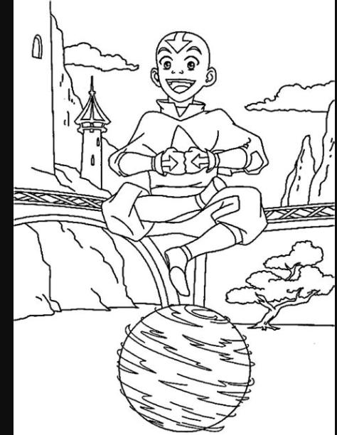 Dibujos animados para colorear – Avatar: la leyenda de: Dibujar Fácil con este Paso a Paso, dibujos de A Aang, como dibujar A Aang paso a paso para colorear