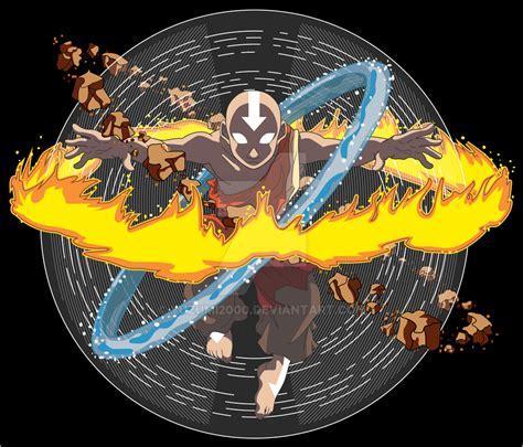 Avatar Aang estado avatar fondo negro by Yuzumi2000 on: Dibujar y Colorear Fácil, dibujos de A Aang En Estado Avatar, como dibujar A Aang En Estado Avatar para colorear e imprimir