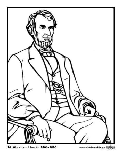 Dibujo para colorear 16 Abraham Lincoln - Dibujos Para: Aprende a Dibujar y Colorear Fácil, dibujos de A Abraham Lincoln, como dibujar A Abraham Lincoln para colorear