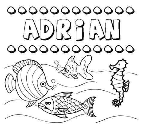 Dibujos de los nombres. Nombre Adrián para pintar: Aprende como Dibujar y Colorear Fácil, dibujos de A Adrian, como dibujar A Adrian paso a paso para colorear