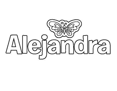 Dibujo de Alejandra para Colorear - Dibujos.net: Aprender como Dibujar y Colorear Fácil, dibujos de A Alejandrita, como dibujar A Alejandrita paso a paso para colorear