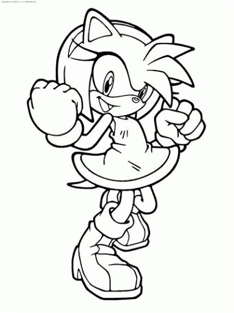 Desenhos da Amy Rose para Colorir: Dibujar Fácil, dibujos de A Amy De Sonic, como dibujar A Amy De Sonic para colorear