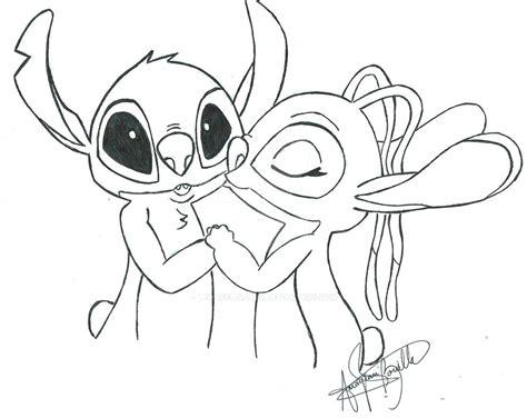 Stitch And Angel Coloring Pages at GetColorings.com | Free: Aprende como Dibujar y Colorear Fácil, dibujos de A Angel La Novia De Stitch, como dibujar A Angel La Novia De Stitch para colorear