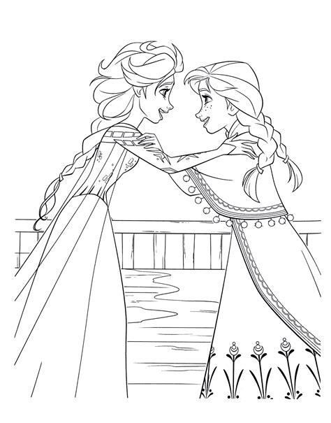 Dibujo para colorear - Elsa y Anna: Aprender a Dibujar y Colorear Fácil, dibujos de A Anna Y Elsa, como dibujar A Anna Y Elsa para colorear