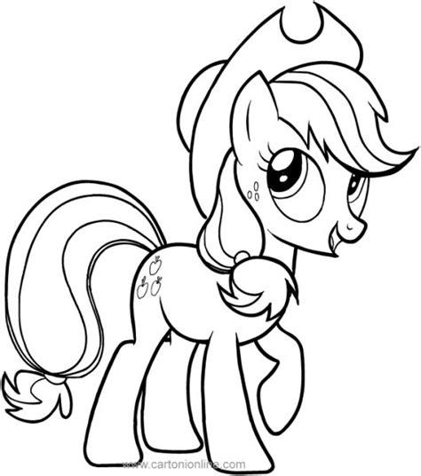 Dibujos Para Colorear De My Little Pony Para Imprimir: Aprender a Dibujar y Colorear Fácil, dibujos de A Applejack, como dibujar A Applejack para colorear