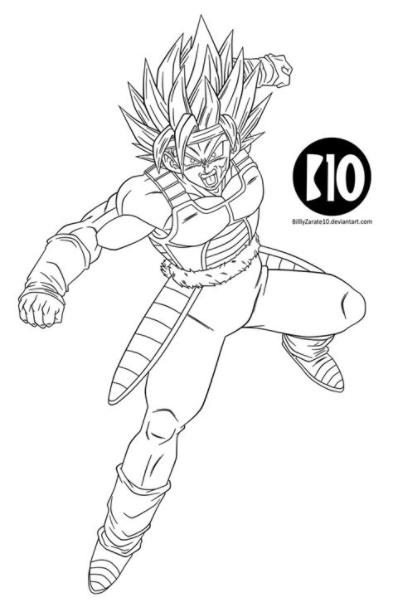 Bardock Y Goku Super Sayayin Para Colorear - Como Dibujar: Dibujar y Colorear Fácil, dibujos de A Bardock, como dibujar A Bardock para colorear