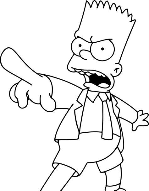 Páginas para colorear originales Original coloring pages: Dibujar y Colorear Fácil con este Paso a Paso, dibujos de A Bart Simpsons, como dibujar A Bart Simpsons paso a paso para colorear