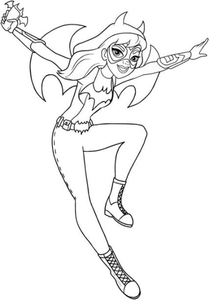 Dibujo de Batgirl (DC Superhero Girls) para colorear: Dibujar Fácil, dibujos de A Batgirl, como dibujar A Batgirl para colorear e imprimir