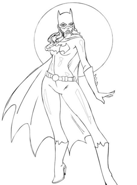 Batgirl (Superhéroes) – Colorear dibujos gratis: Aprender como Dibujar Fácil, dibujos de A Batgirl, como dibujar A Batgirl para colorear