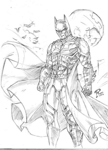 Batman the Dark Knight | Comic book drawing. Batman the: Aprende a Dibujar y Colorear Fácil con este Paso a Paso, dibujos de A Batman Arkham Knight, como dibujar A Batman Arkham Knight paso a paso para colorear