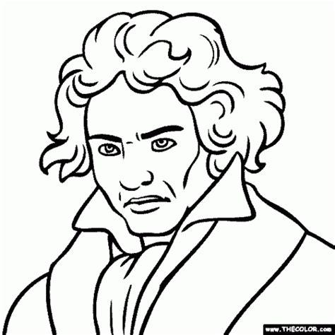 Pin en beethoven: Aprende como Dibujar y Colorear Fácil, dibujos de A Beethoven, como dibujar A Beethoven para colorear