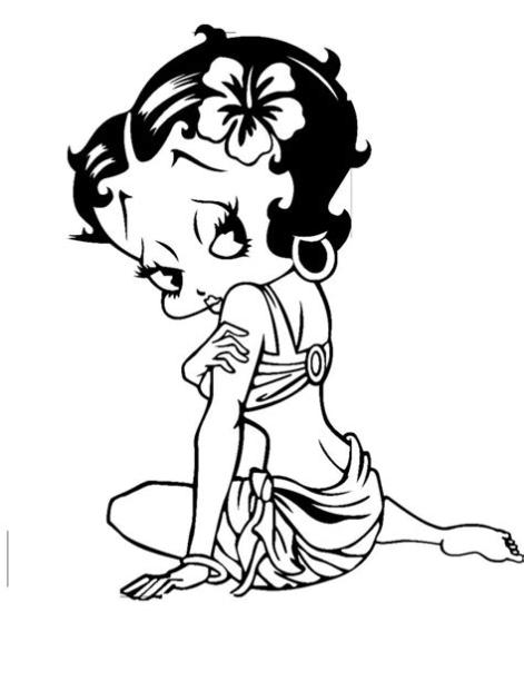 Imágenes de Betty Boop para dibujar con tu hijo: Dibujar Fácil con este Paso a Paso, dibujos de A Betty Boop, como dibujar A Betty Boop paso a paso para colorear