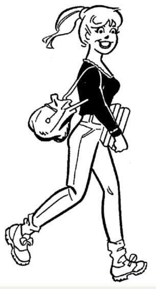 BETTY COOPER Coloring Page. Archie Comic Publications. Inc: Aprende a Dibujar Fácil, dibujos de A Betty Cooper, como dibujar A Betty Cooper paso a paso para colorear