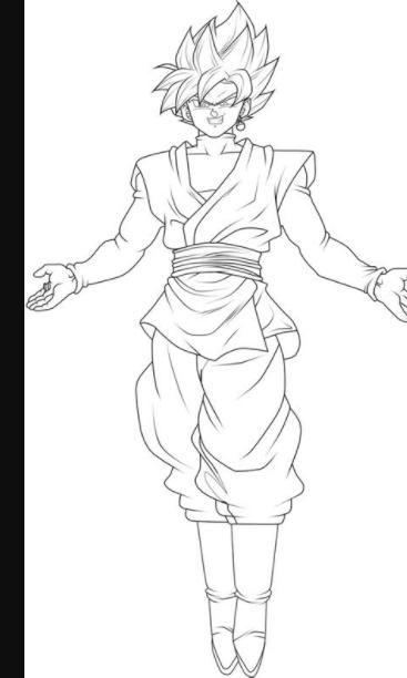  Cómo dibujar A Black Goku Ssj Rose 】 Paso a Paso Muy Fácil 2023 - Dibuja  Fácil