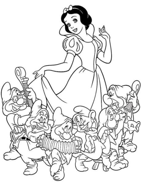 blanca nieves para colorear: Dibujar y Colorear Fácil, dibujos de A Blancanieves, como dibujar A Blancanieves paso a paso para colorear
