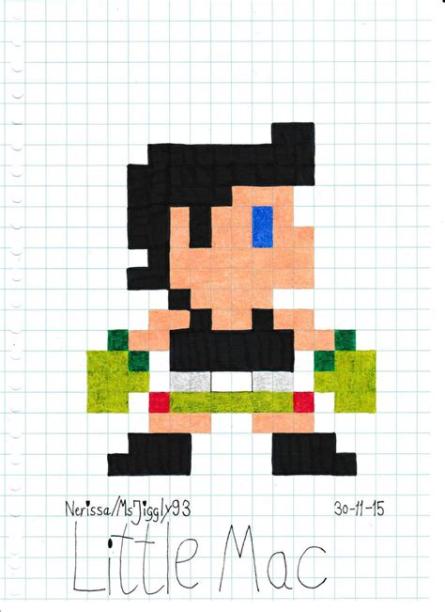 Little Mac (8-Bit) by MsJiggly93 on DeviantArt | Dibujos: Dibujar y Colorear Fácil, dibujos de A Bowser Pixel Art, como dibujar A Bowser Pixel Art para colorear