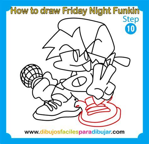 Cómo dibujar a Friday Night Funkin FNF boyfriend Dibujos: Dibujar y Colorear Fácil, dibujos de A Boyfriend Fnf, como dibujar A Boyfriend Fnf para colorear e imprimir