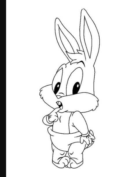 Dibujos de Bugs Bunny Bebe para colorear. pintar e: Aprende como Dibujar Fácil con este Paso a Paso, dibujos de A Bugs Bunny Bebe, como dibujar A Bugs Bunny Bebe paso a paso para colorear