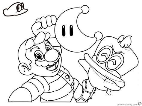 9 Génial Mario Odyssey Coloriage Pictures | Super mario: Aprender como Dibujar y Colorear Fácil con este Paso a Paso, dibujos de A Cappy, como dibujar A Cappy para colorear e imprimir