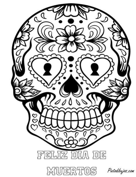 Feliz dia de muertos | mascara de calavera de dia de: Dibujar y Colorear Fácil, dibujos de A Cara De Muerto, como dibujar A Cara De Muerto para colorear e imprimir