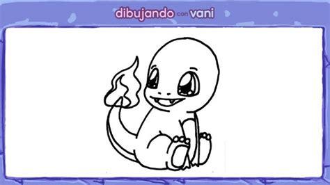 Charmander de Pokemon para colorear - Dibujando con Vani: Aprende a Dibujar y Colorear Fácil, dibujos de A Charmander Kawaii, como dibujar A Charmander Kawaii para colorear