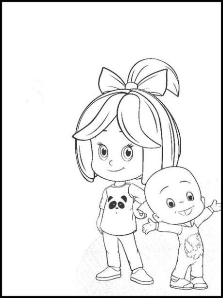 Cleo and Cuquin 19 Printable coloring pages for kids: Dibujar y Colorear Fácil, dibujos de A Cleo Y Cuquin, como dibujar A Cleo Y Cuquin para colorear