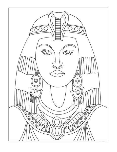 Desenho de Linda faraó para colorir - Tudodesenhos: Aprende como Dibujar y Colorear Fácil, dibujos de A Cleopatra, como dibujar A Cleopatra para colorear e imprimir