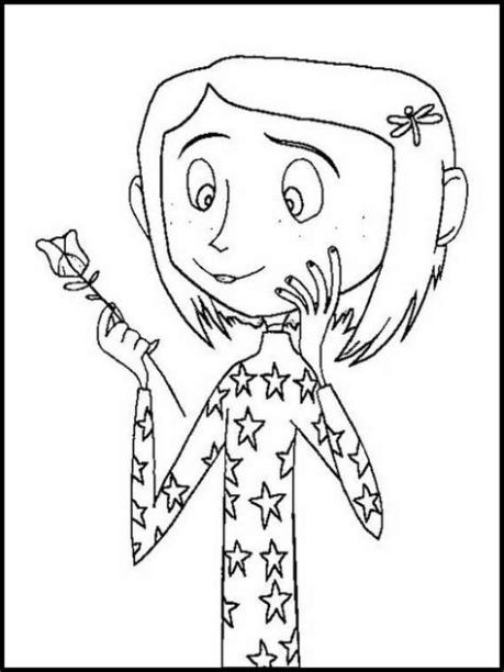 Printable coloring pages for kids Coraline 6 | Coloring: Dibujar Fácil con este Paso a Paso, dibujos de A Coraline, como dibujar A Coraline paso a paso para colorear