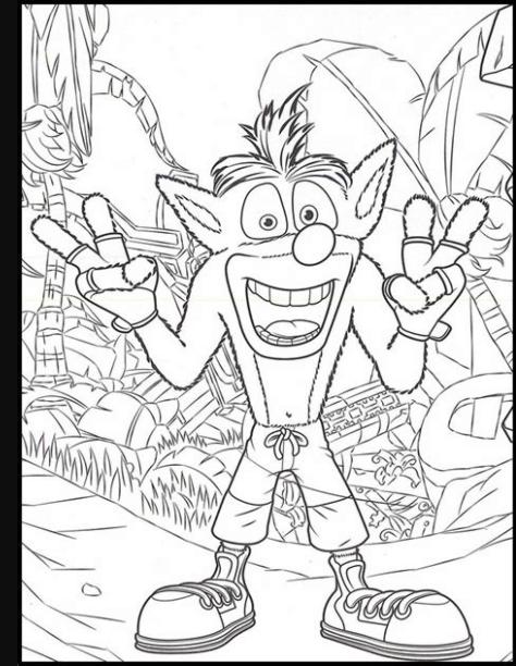 Imagenes para Pintar Crash Bandicoot 34: Aprender como Dibujar y Colorear Fácil con este Paso a Paso, dibujos de A Crash, como dibujar A Crash paso a paso para colorear