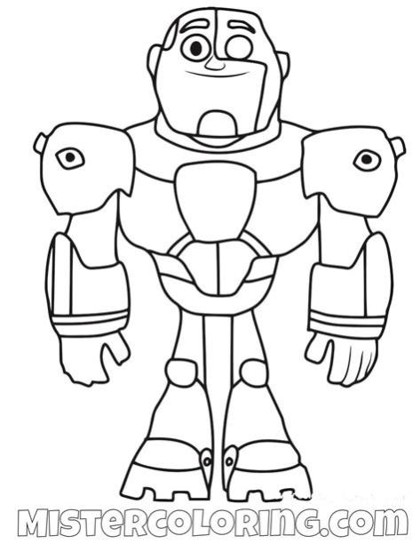 Pin on Teen Titans Go Coloring Pages For Kids: Dibujar y Colorear Fácil con este Paso a Paso, dibujos de A Cyborg, como dibujar A Cyborg para colorear