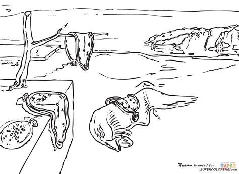 Desenho de Memória. por Salvador Dali para colorir: Aprender como Dibujar y Colorear Fácil, dibujos de A Dali, como dibujar A Dali para colorear