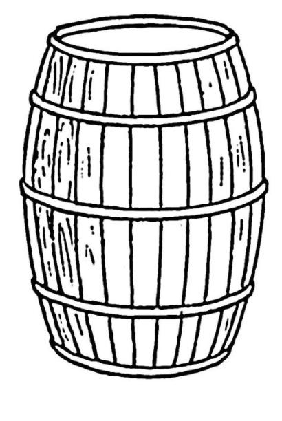 Desenho de Barril para colorir - Tudodesenhos: Dibujar y Colorear Fácil con este Paso a Paso, dibujos de A Darril, como dibujar A Darril para colorear e imprimir