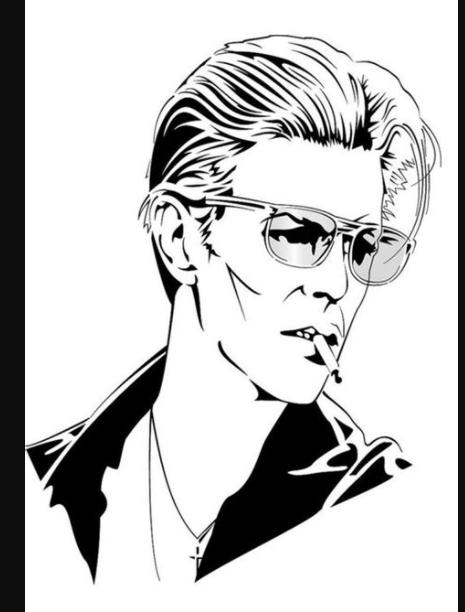 Dibujo para colorear David Bowie - Dibujos Para Imprimir: Dibujar y Colorear Fácil, dibujos de A David Bowie, como dibujar A David Bowie para colorear e imprimir
