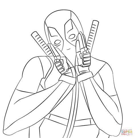 Lovely Deadpool coloring page | Free Printable Coloring Pages: Aprende como Dibujar y Colorear Fácil con este Paso a Paso, dibujos de A Deadpool En 3D, como dibujar A Deadpool En 3D para colorear