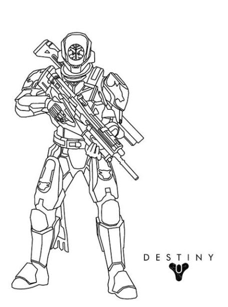 Kids-n-fun.de | Malvorlage Destiny Destiny: Dibujar Fácil, dibujos de A Destiny, como dibujar A Destiny para colorear
