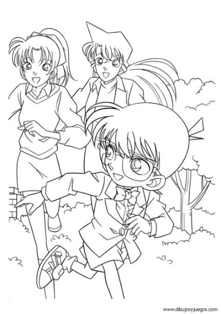 dibujos-conan-el-detective-037 | Dibujos y juegos. para: Aprende a Dibujar Fácil, dibujos de A Detective Conan, como dibujar A Detective Conan para colorear