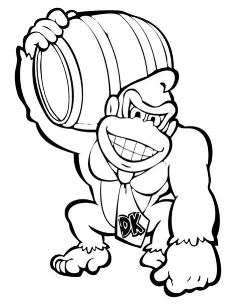 Donkey Kong | Mario bros para colorear. Dibujos tumblr: Dibujar y Colorear Fácil, dibujos de A Donkey Kong, como dibujar A Donkey Kong para colorear