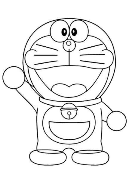 Dibujos de Doraemon Robot para Colorear. Pintar e Imprimir: Dibujar Fácil con este Paso a Paso, dibujos de A Doraemon Kawaii, como dibujar A Doraemon Kawaii paso a paso para colorear