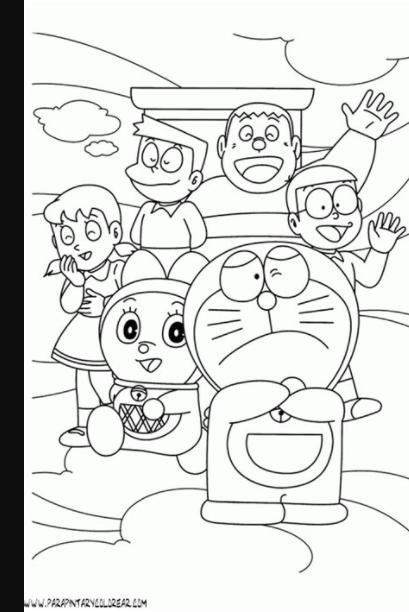 Dibujos Doraemon para colorear - Imagui: Dibujar Fácil con este Paso a Paso, dibujos de A Doraemon Y Sus Amigos, como dibujar A Doraemon Y Sus Amigos paso a paso para colorear