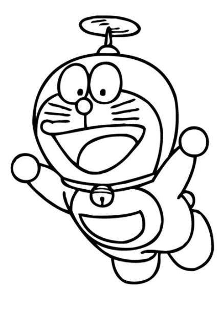 Doraemon - Dibujos para imprimir y colorear: Aprende a Dibujar y Colorear Fácil con este Paso a Paso, dibujos de A Doraimon, como dibujar A Doraimon para colorear