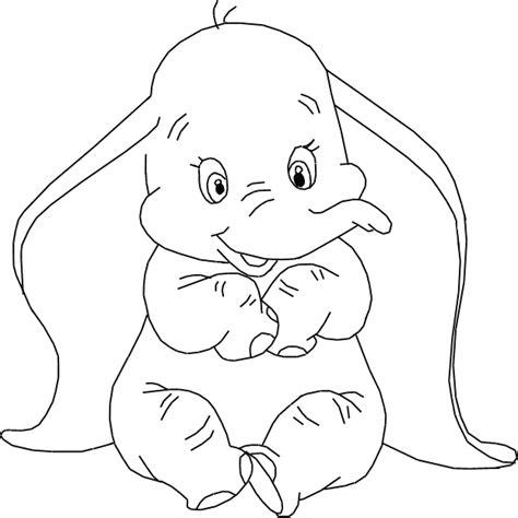 Dibujo para colorear de Dumbo: Aprender a Dibujar Fácil, dibujos de A Dumbo Kawaii, como dibujar A Dumbo Kawaii paso a paso para colorear