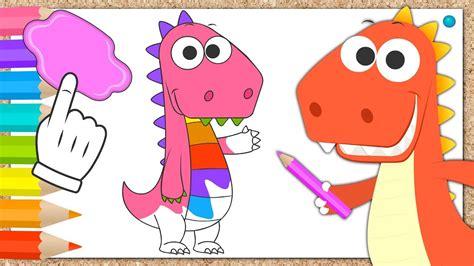 Aprende con Eddie cómo colorear a Eddie el dinosaurio: Aprende como Dibujar Fácil, dibujos de A Eddy, como dibujar A Eddy paso a paso para colorear