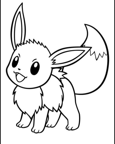 Dibujos de Pokemon para colorear | WONDER DAY — Dibujos: Dibujar Fácil con este Paso a Paso, dibujos de A Eevee, como dibujar A Eevee para colorear e imprimir