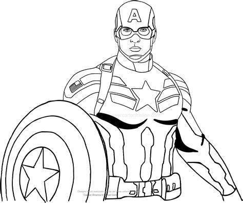 Dibujo de Capitán América para colorear: Aprender como Dibujar Fácil, dibujos de A El Capitan America, como dibujar A El Capitan America para colorear e imprimir