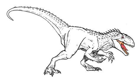 Jurassic World Indominus Rex Dinosaur Coloring Page: Dibujar Fácil con este Paso a Paso, dibujos de A El Indominus Rex, como dibujar A El Indominus Rex paso a paso para colorear