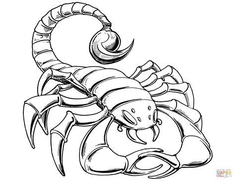 Dibujo de Escorpión de Lado para colorear | Dibujos para: Dibujar y Colorear Fácil con este Paso a Paso, dibujos de A Escorpion, como dibujar A Escorpion para colorear e imprimir