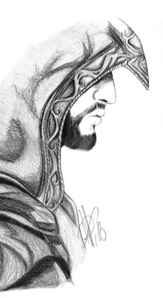 #ezioauditore #assassinscreed #revelations #acrevelations: Aprende como Dibujar y Colorear Fácil, dibujos de A Ezio Auditore, como dibujar A Ezio Auditore paso a paso para colorear