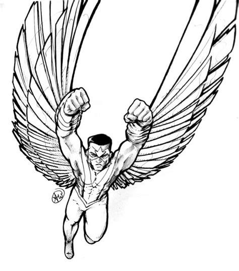Dibujos para colorear: Falcon imprimible. gratis. para los: Dibujar Fácil con este Paso a Paso, dibujos de A Falcon De Marvel, como dibujar A Falcon De Marvel para colorear e imprimir