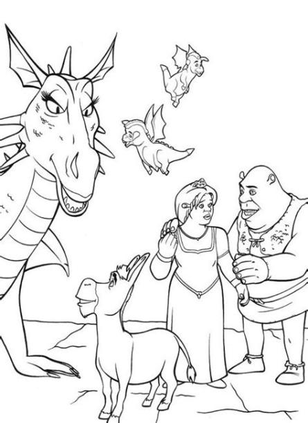 Maestra de Infantil: Shrek y Fiona. Dibujos para colorear.: Aprende como Dibujar Fácil, dibujos de A Fiona, como dibujar A Fiona para colorear