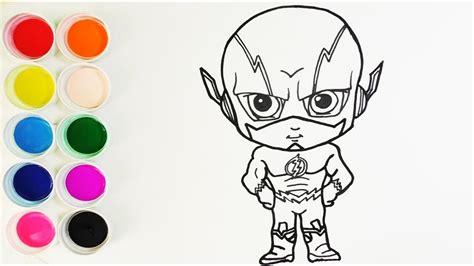 Cómo Dibujar y Colorear Flash - Dibujos Para Niños - How: Aprende como Dibujar Fácil, dibujos de A Flash Kawaii, como dibujar A Flash Kawaii paso a paso para colorear